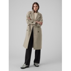 Vmfortunevega long trenchcoat ga noos Silver mink